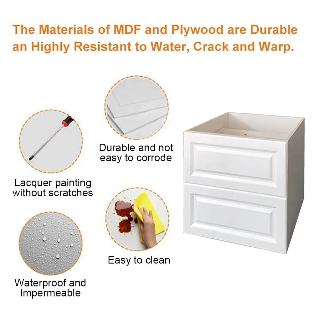 Furniture Luxury Double Basin Vanity Sink PVC Storage Bathroom Vanity Cabinet