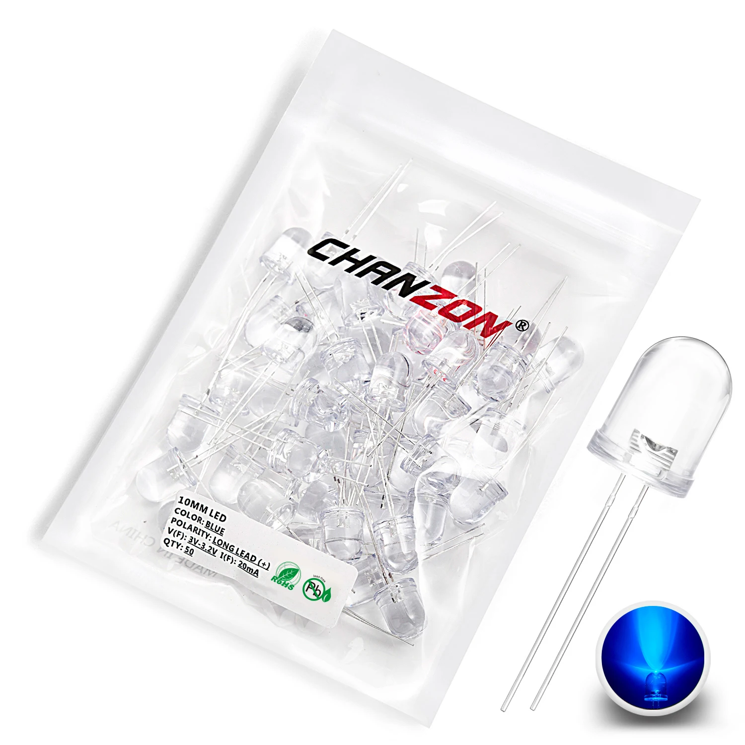 1000pcs Green Light-emitting Diodes Green Turn Green 3mm Led | Shopee - View #4