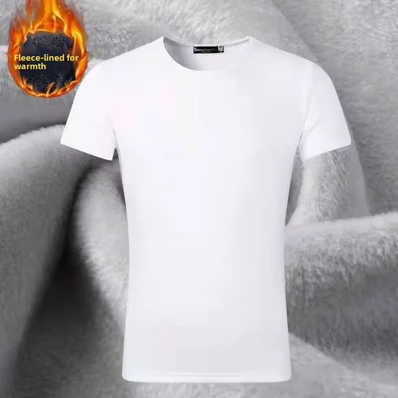 PlatiNum Men's Thickened Fleece T-shirt - Color Options