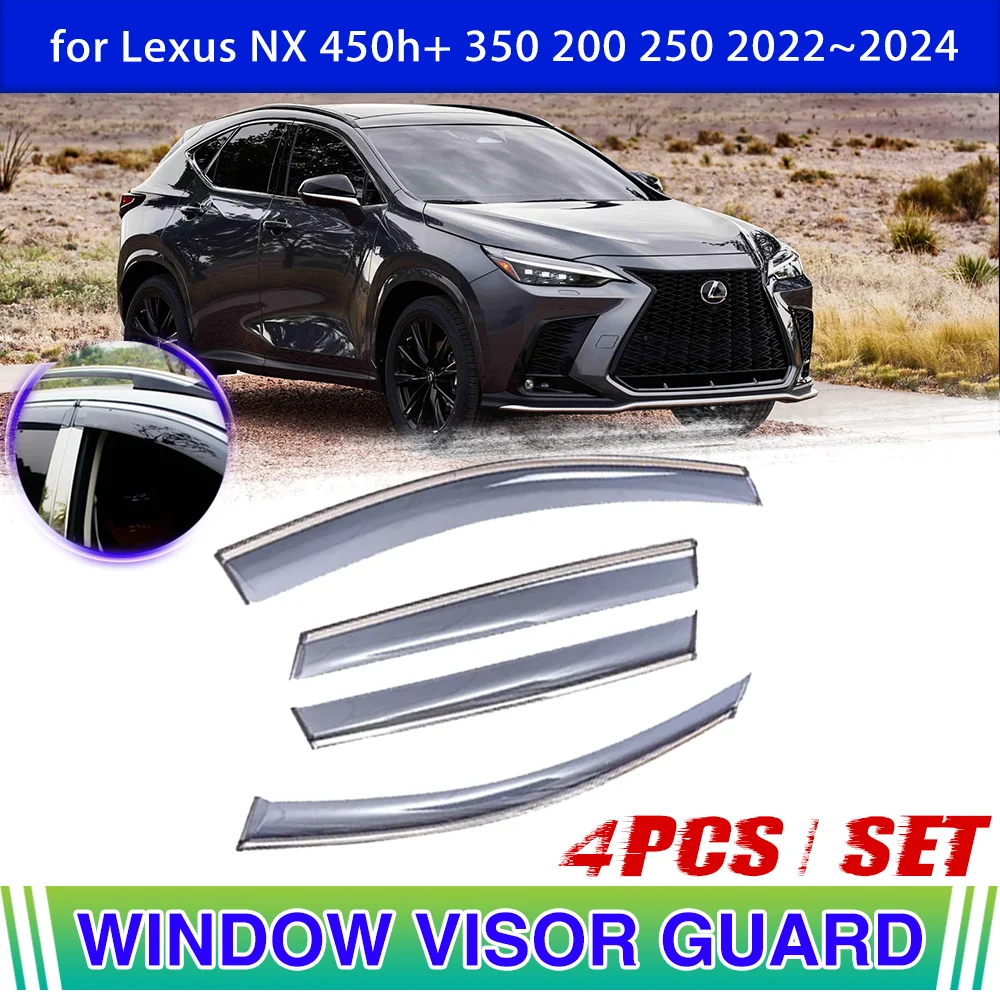 Window Visor for Lexus NX 450h+ 350 200 250 F Sport 2022 2023 2024 Vent