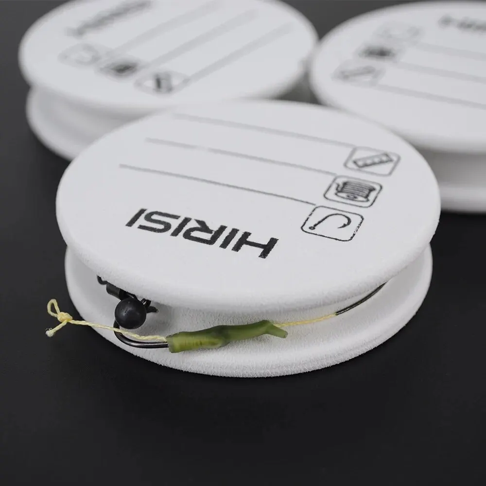 10pcs EVA Foam Spools Carp Fishing Rig Winders Line Leader Wire Board Winding Line Board Hook Rig Storage Pesca