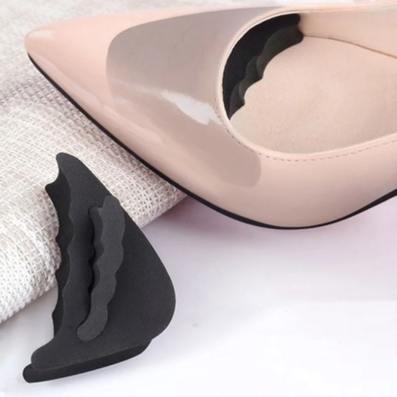 Silicone Toe Protector 4PCS Women High Heel Toe Plug Insert Shoe Front Filler Cushion Pain Relief Protector Accessories Forefoot Pad Half Feet Insoles