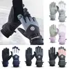 Winter Snowboard Ski Gloves PU Leather Non-slip Touch Screen Waterproof Motorcycle Cycling Fleece Warm Riding Gloves 1