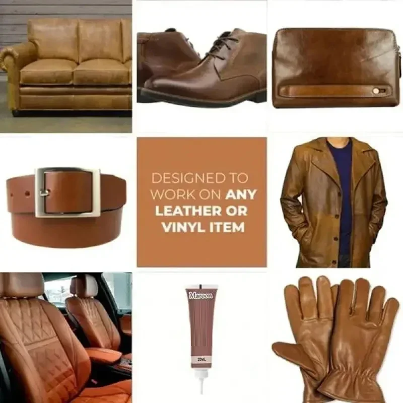 Leather Care 20ml Leather Repair Gel Shoe Paste Patch Filling Sofa Car Cream Kit Household Cleaning Chemicals Merchandises