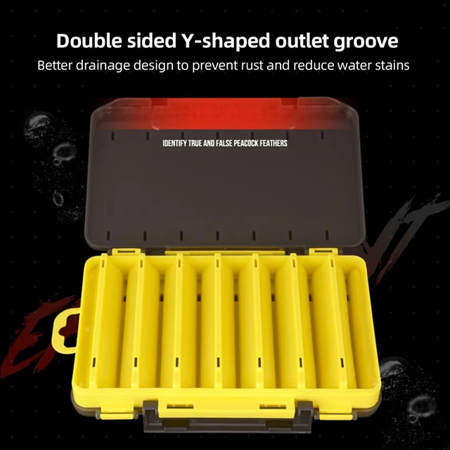 14Compartments Fishing Box ishing Accessories Lure Hook Boxes Storage  Double Sided High Strength Fishing Tackle Box wholesale - AliExpress