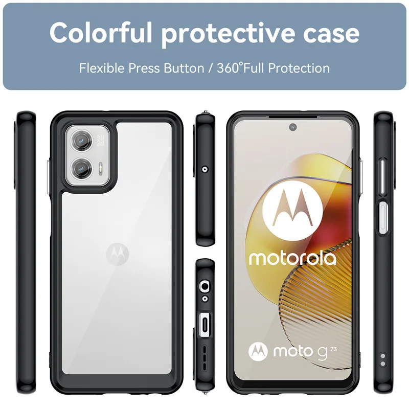 Tncavo Funda para Motorola Moto G73 5G con funda para cámara, resistente a  prueba de golpes, con soporte de anillo para Motorola Moto G73 5G SJ, color