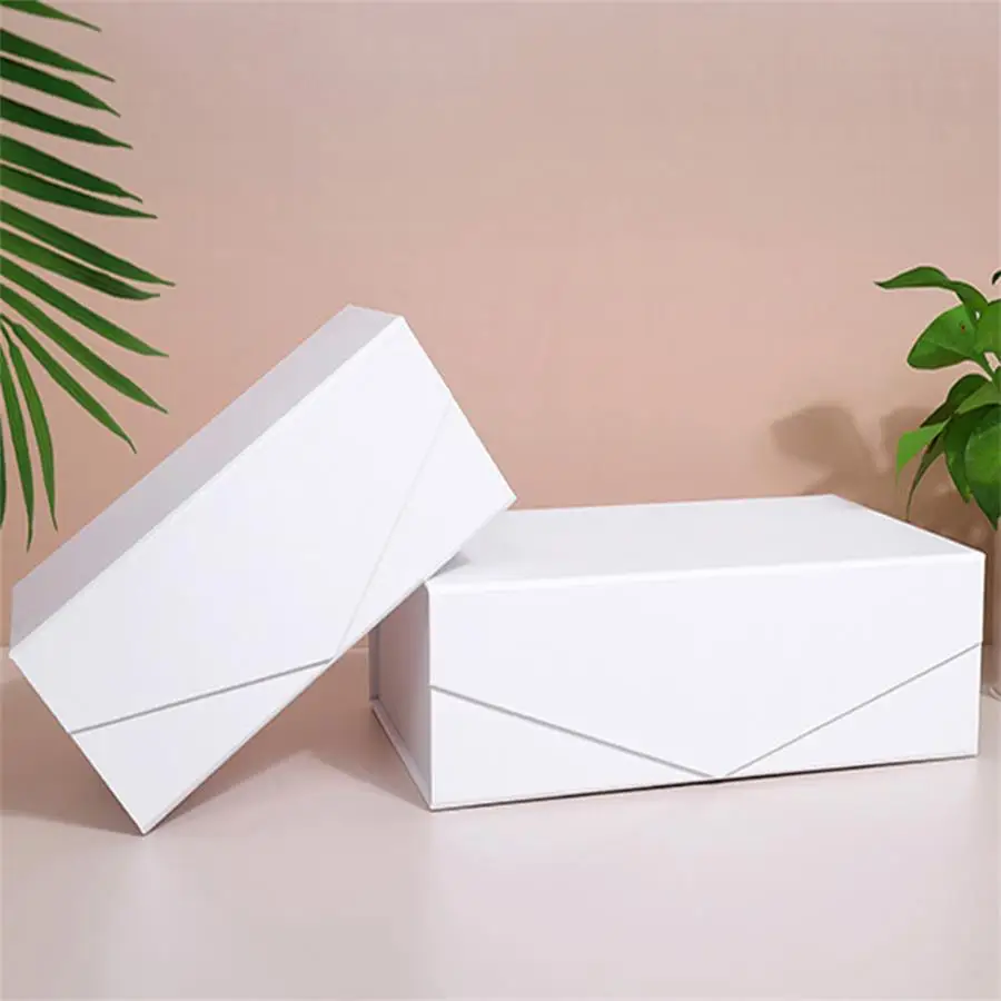 2Pcs Cuboid Clamshell Magnetic Lid Gift Boxes, Foldable Rigid Cardboard Packaging with ... - SKU CMLB1532 - UGI Packaging