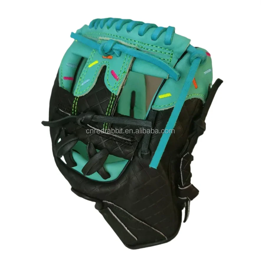 High Quality Sports Protection Baseball Batting Outfield Baseball Red Stiff Gloves