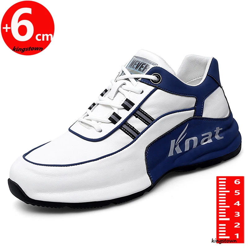 

Sports Elevator Sneakers Man Height Increase Running Shoes Insole 6cm Athletic Fashion Men plus size 38-44