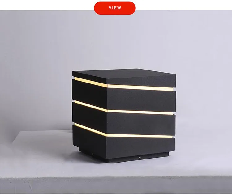 Description Picture 3 of itemModern Minimalist LED Lawn Lamp 5W AC110V 220V Waterproof Stainless Steel Steet Light For Pillar Chapiter Courtyard Lighting