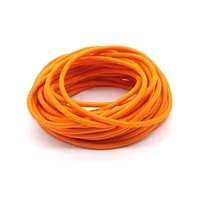 New 3m/6m/10m/20/50m Solid Core Pole Elastic Orange Diameter 2.8mm Fishing Lines Latex Tube Retention Rope Fishing Tackles 2