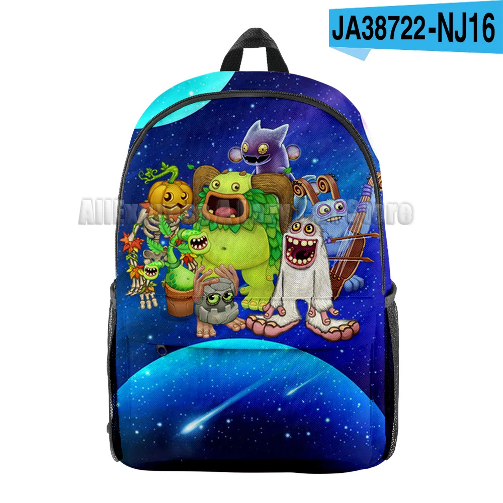 My Singing Monsters Bacpack Stuffed Horror Game Cartoon Boys Girls Kids Knapsack Anime School Bags Children's Rucksack Gifts 3