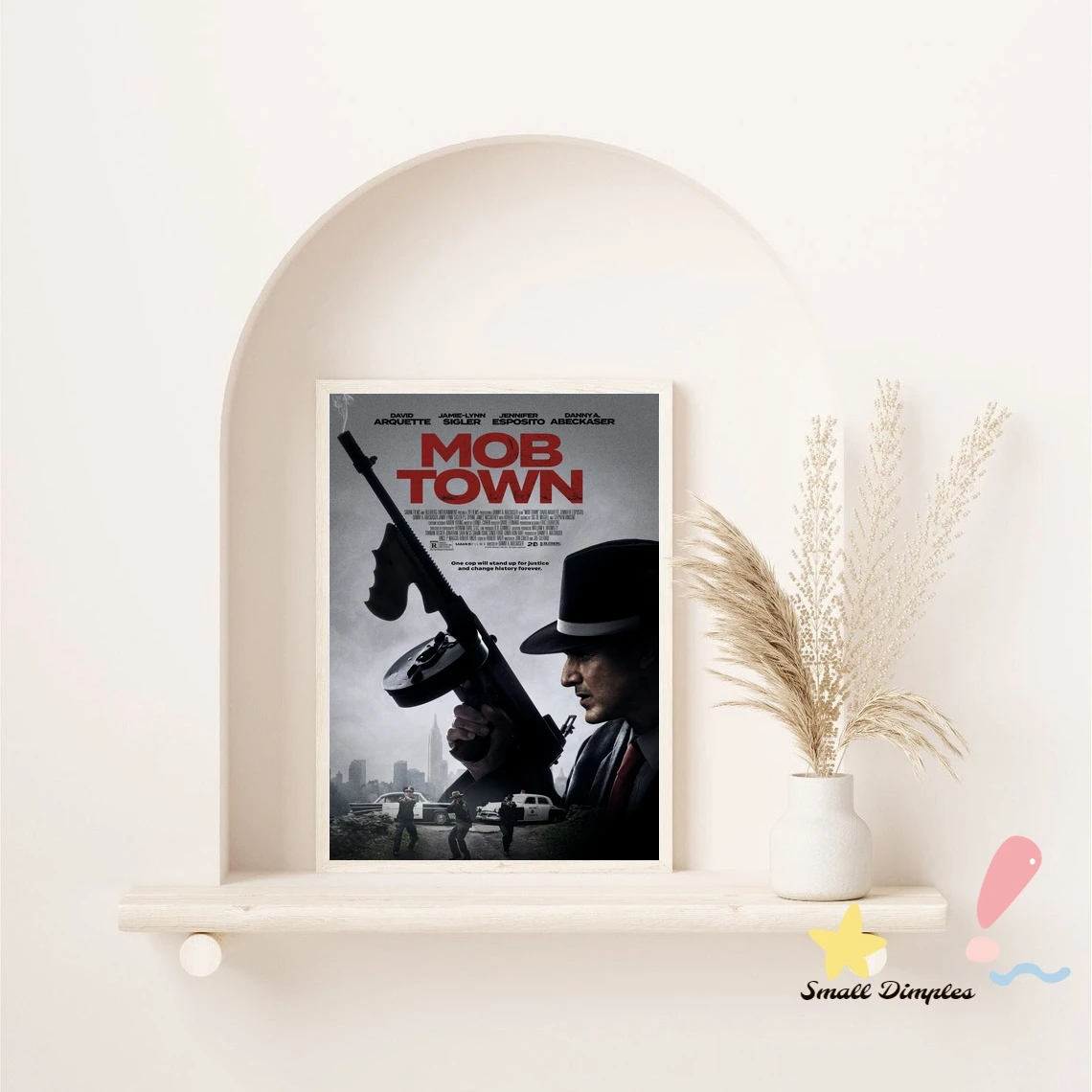 Фото Классический кинопостер Mob Town, холст, Художественная печать, украшение для дома, настенная живопись (без рамки) №4