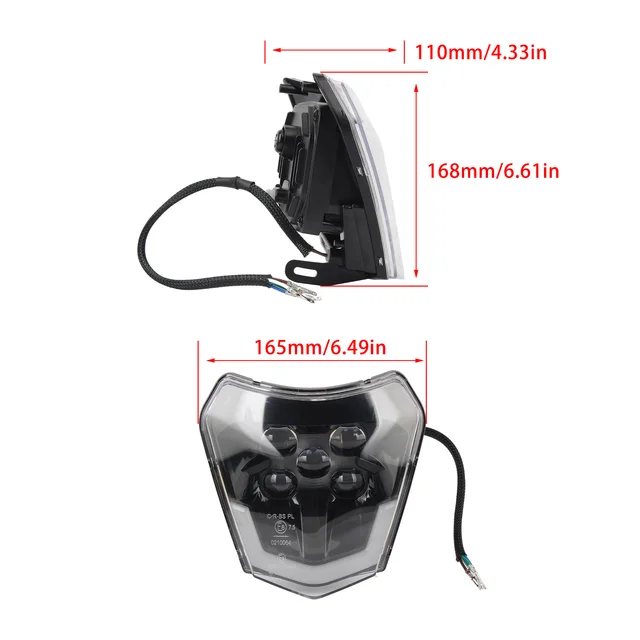 For KTM 2014-2023 Headlight Motorcycle Led Headlamp EXC XC SX EXCF XCW SXF 125-530 Motocross Dirt Bike Head Light Modified Parts