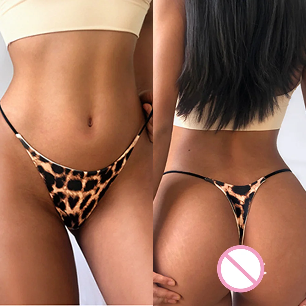 

Women Sexy G-String Bikini Thong Seamless Zebra Tiger Stripe Camouflage T-Back Ultra-Thin Low Waist Panties Intimate Lingerie