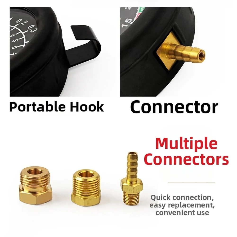 멀티 어댑터 압력 게이지 키트 진단 도구 촉매 변환기 역압 게이지 다용도 차량 호환성