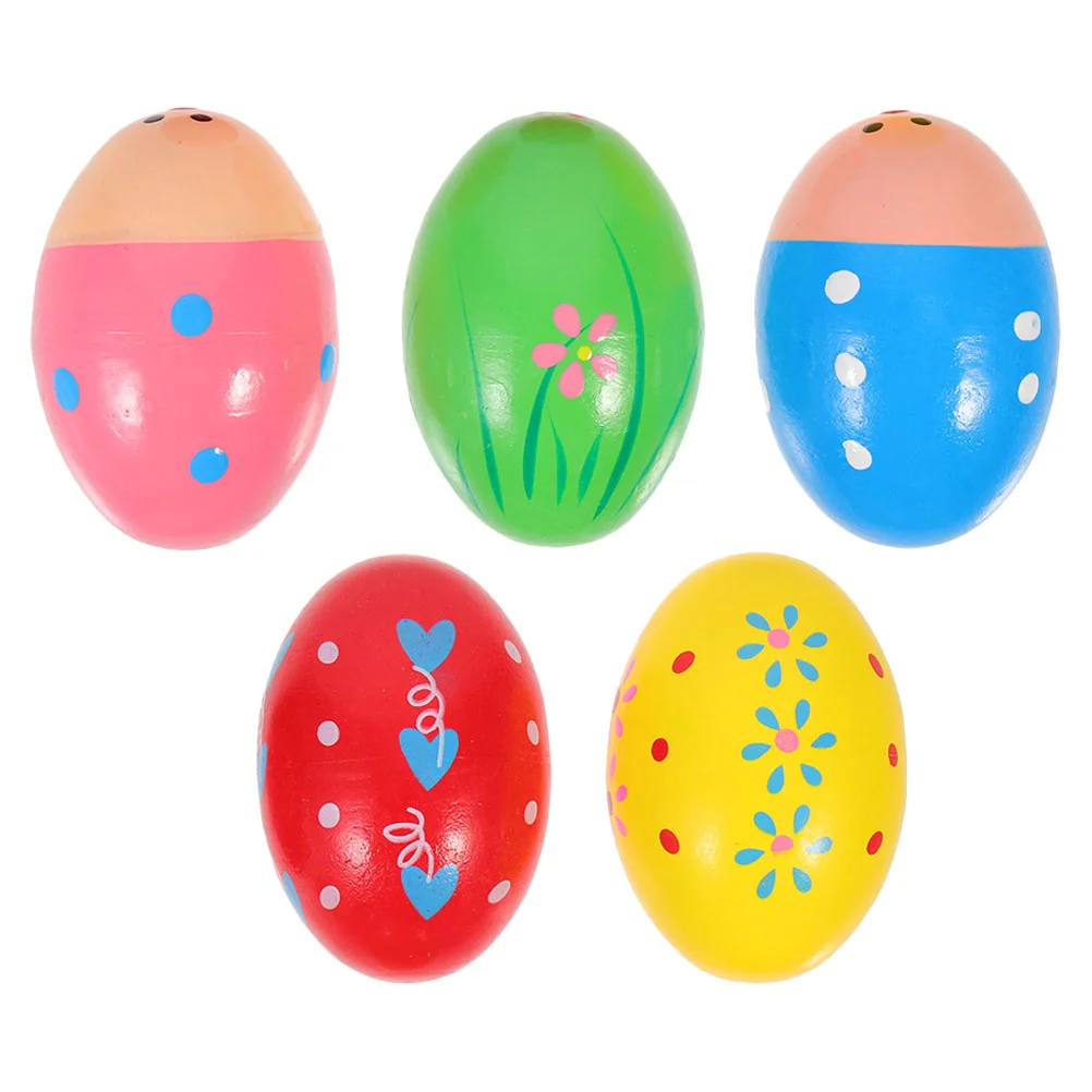 

5 Pcs Children's Toys Maracas Kids Shake Percussion Eggs Educational Shaker for Easter Gifts Instrument Children