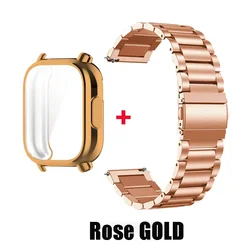 Cinturino in Acciaio Inox Premium con Protezione per Display e Custodia per Smartwatch