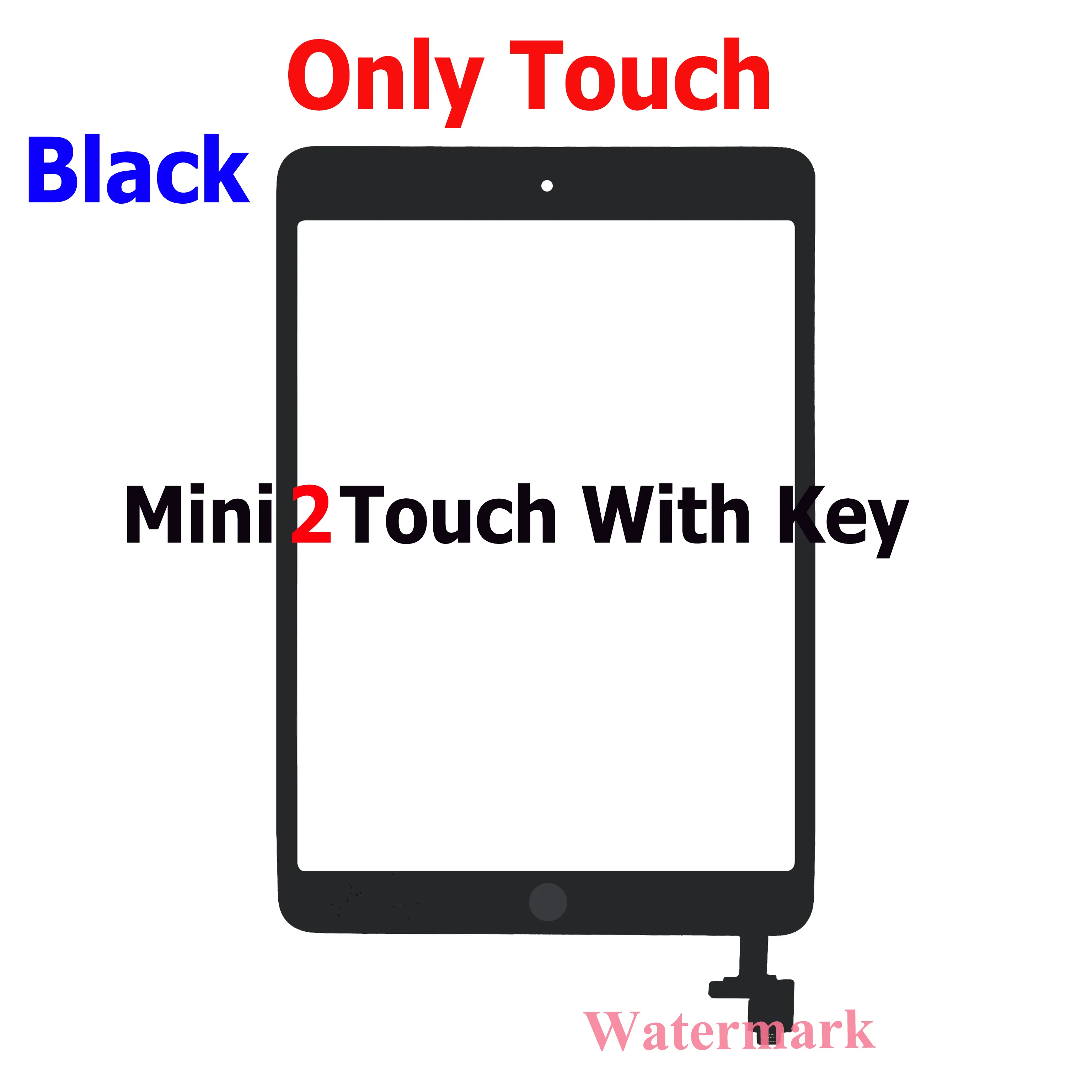 Black White For iPad Mini 2nd A1489 A1490 A1491 Mini2 Touch