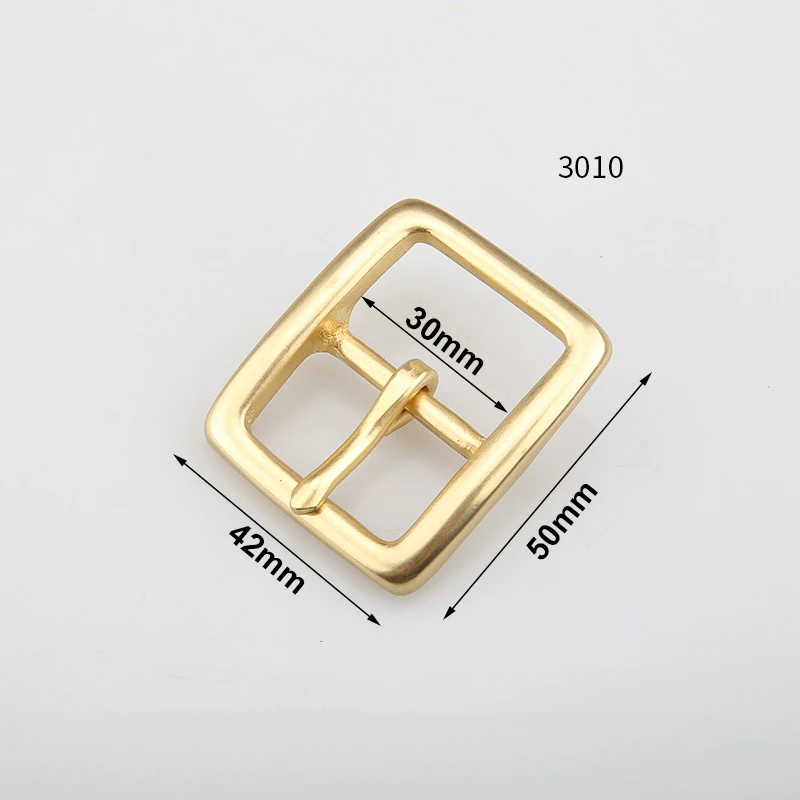 1pcs 30mm 벨트 버클 솔리드 브래스 엔드 바 힐 바 버클 싱글 핀 중간 센터 바 가죽 공예 스트랩 웨빙 개 목걸이