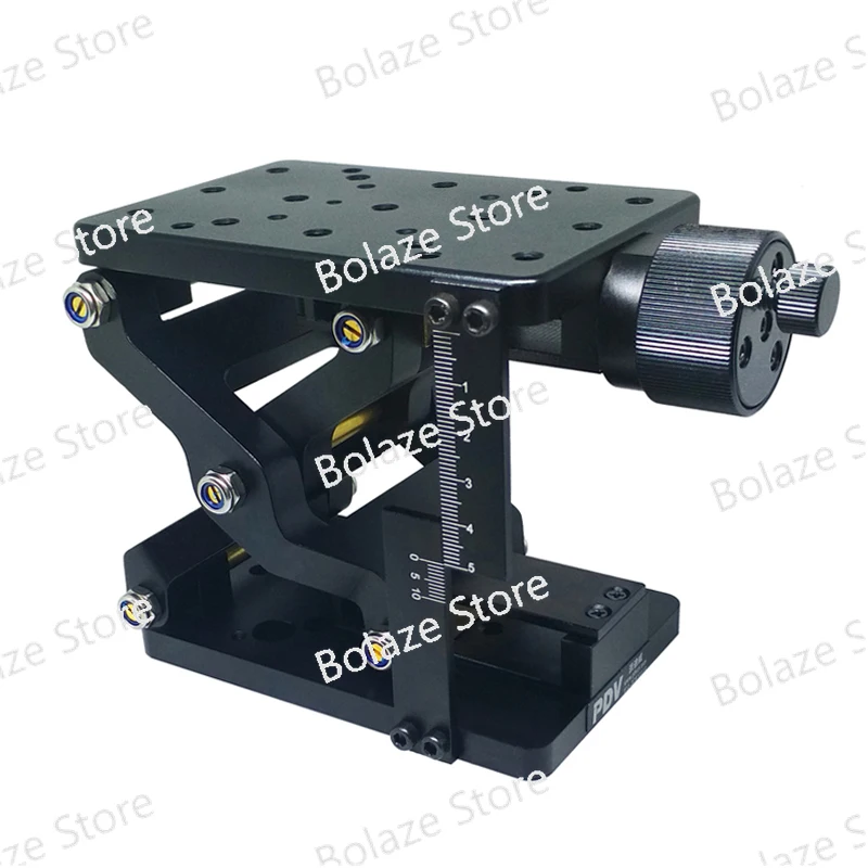 

PT-SD408T/412 Manual Lifting Platform 60,120mm Travel Lifting Displacement Table Z-Axis Lifting Table