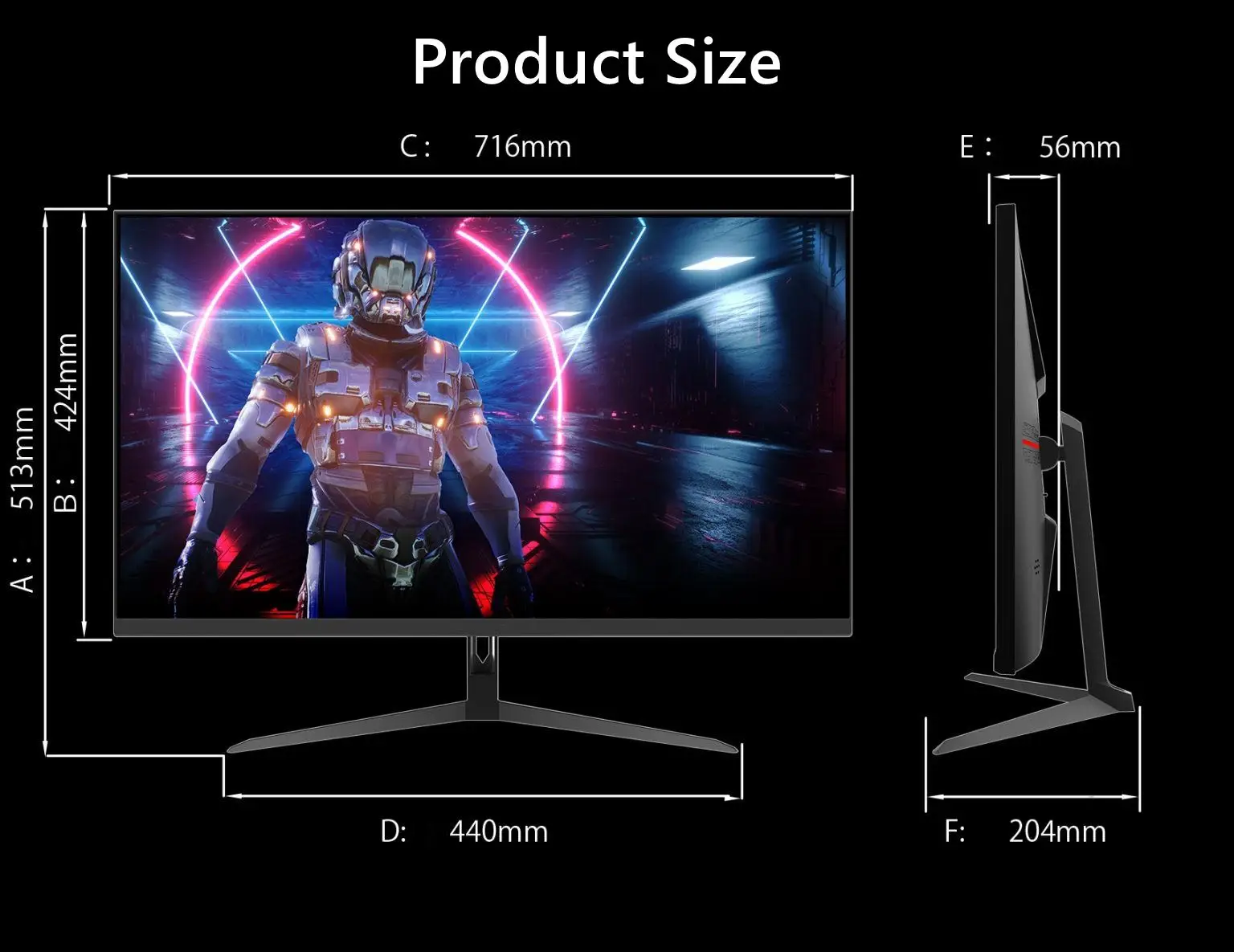 FYHXele 32 インチ 4K 144Hz PC IPS パネルモニター UHD LED