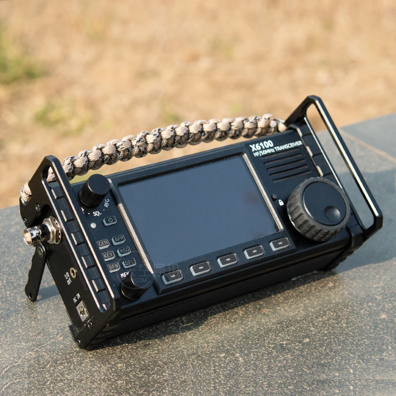 CNC Aluminum alloy Shield case Handle Carry Protector XIEGU X6100 Radio radio receiver