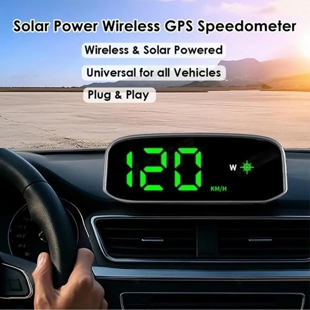 Car Speedometer KMH Solar Head up Display Gps Digital Intelligent Light ...