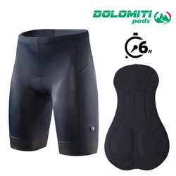 RION Men's Long - Distance Cycling Shorts with 3D Padding - EU Size - S (Dolomiti black 6H)