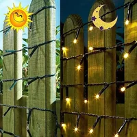 1Pack Solar String Light Fairy Garden Waterproof Outdoor Lamp 6V Garland For Christmas Xmas Holiday Party Home Decoration 2
