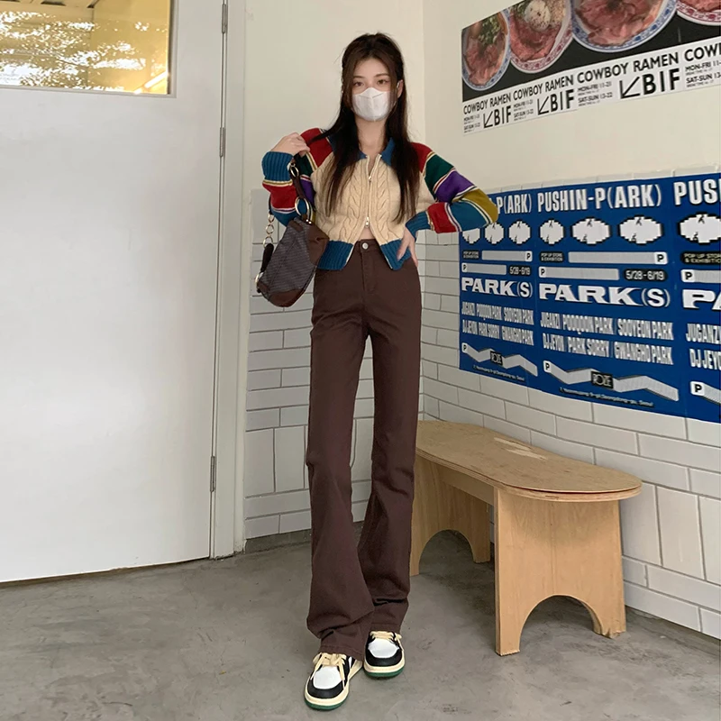 

Stretch straight flared jeans