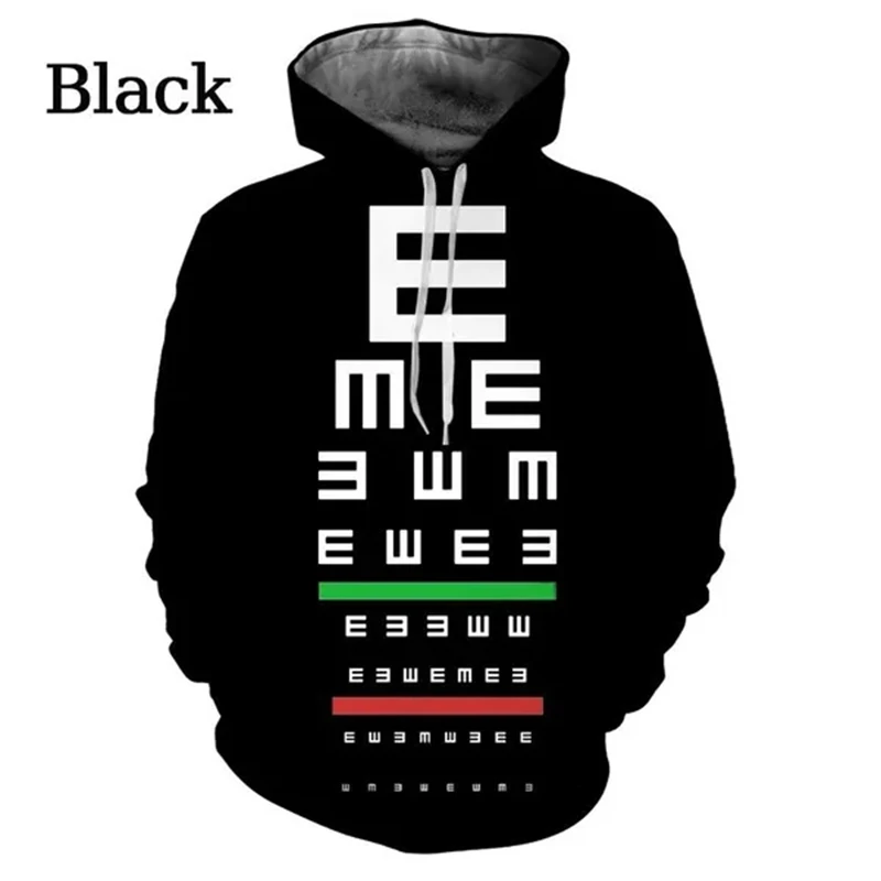 thumbnail image 1 of Sudadera con capucha con estampado de gráfico optométrico, estilo nuevo, divertida y casual, con gráficos en 3D, para hombre, con personalidad callejera, moda, genial, para parejas, 1 of 4