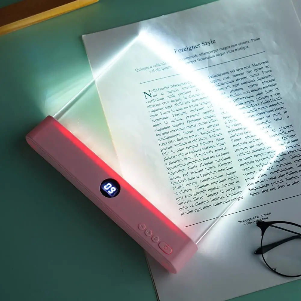 Rechargeable Dimmable LED Book Light with Adjustable Color Temperature