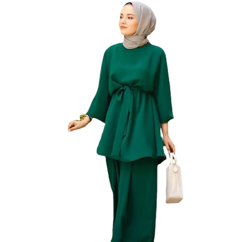 

Modest Fashion Islamic Clothing with Hijab for Muslim Women for Eid Al Adha and Daily Wear Muslim Dress Women Muslim Sets