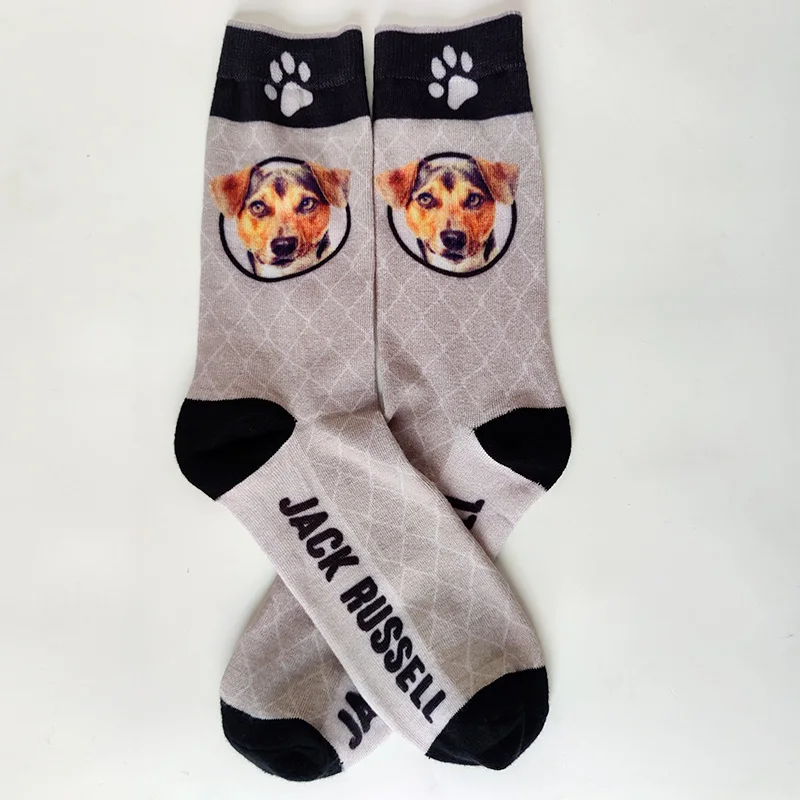Description Picture 3 of itemNEW Funny Women Crew Socks Border Collie Schnauzer Lab Scottie Beagle Boxer Pug Bulldog Sheltie Golden Doodle Retriever