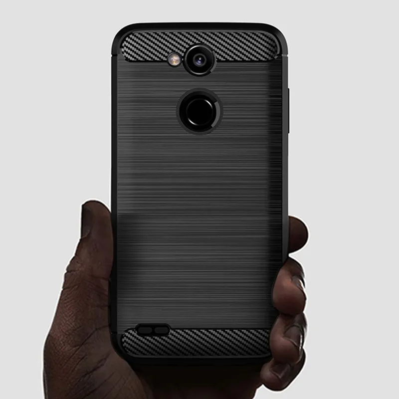 Shockproof Carbon Fiber Silicone Phone Case - Soft TPU Cover