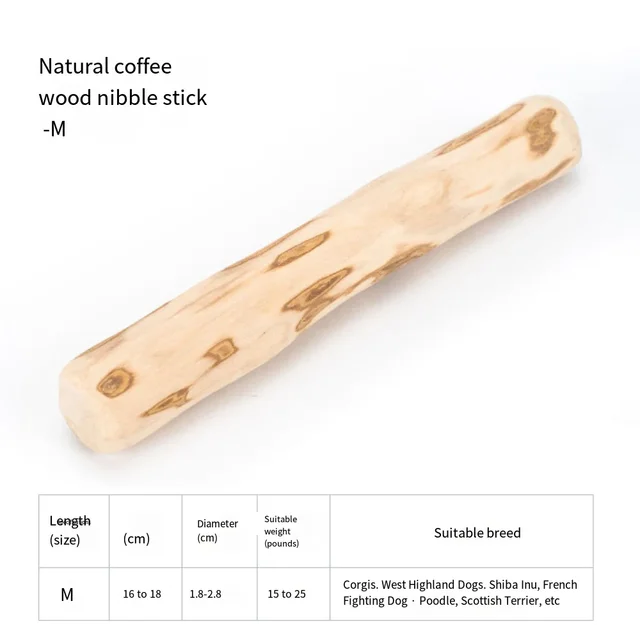 FZCSPEED Coffee Wooden Dog Chew Toy, Dog Wooden Chew Stick, for Tooth Pressure Relief, Pet Toys