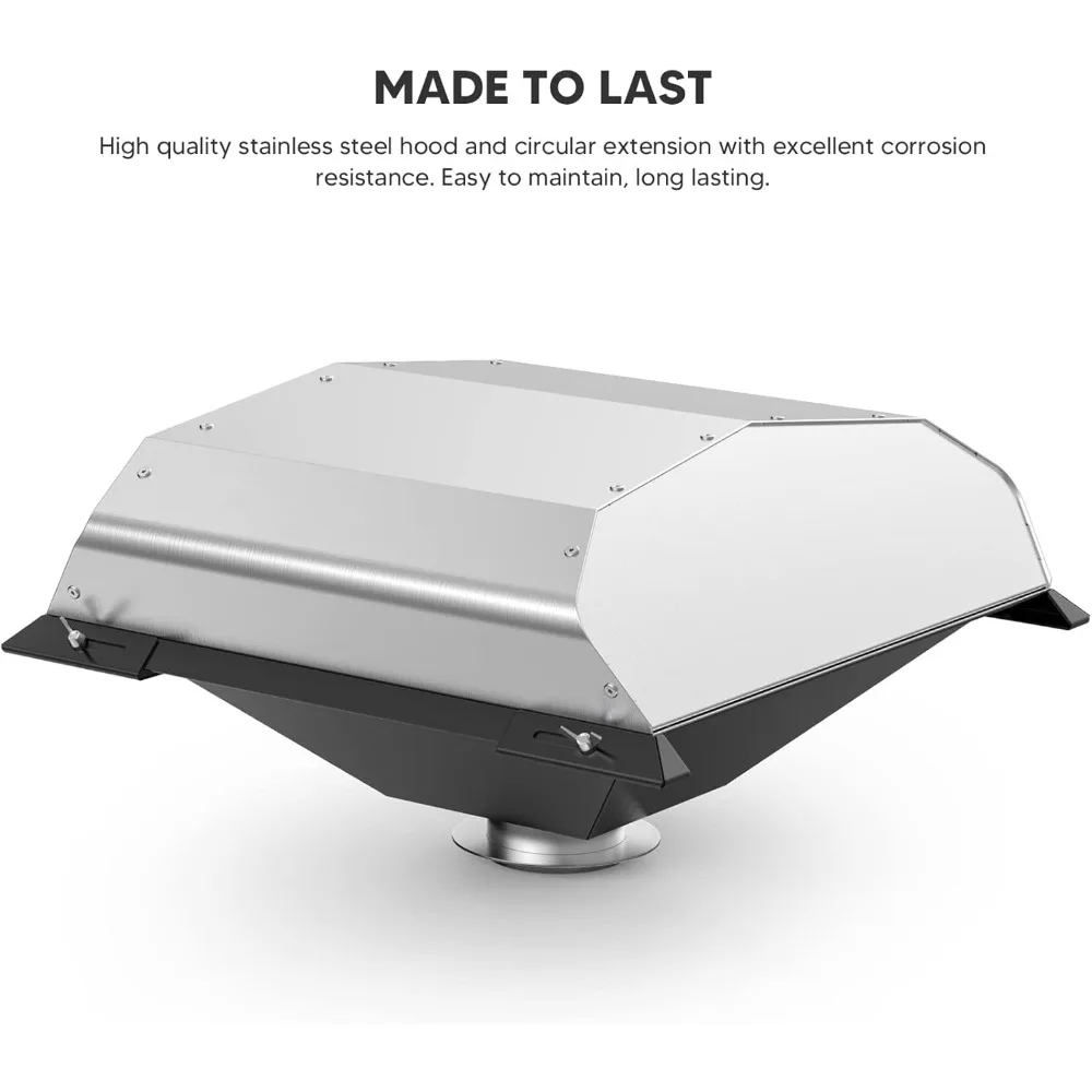 Wood-Fired Pizza Oven Attachment Compatible with Traeger, Pit Boss, Camp Chef, Green Mountain Grills, Z Grills, and Smokin Grill