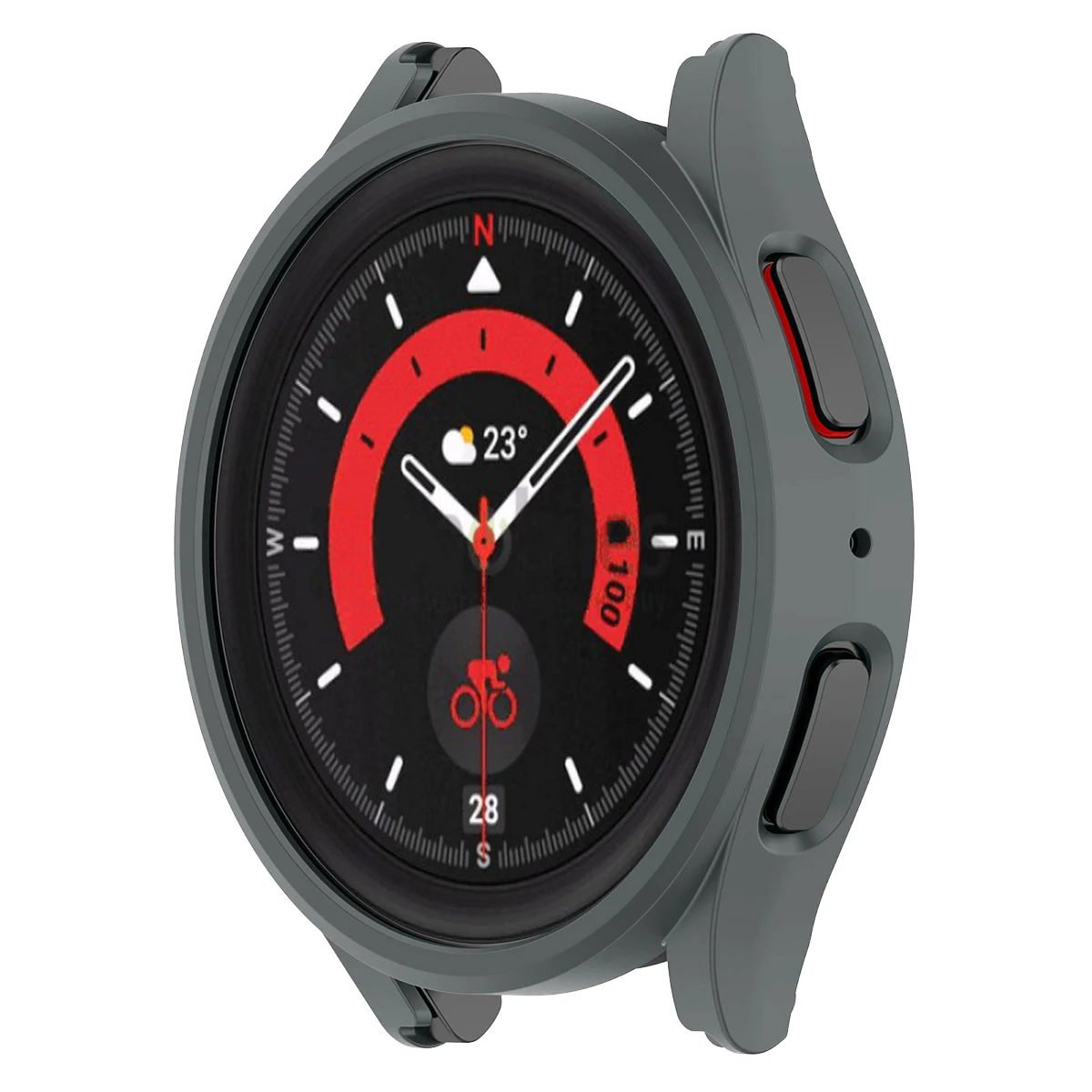 Sleek Matte Protective Bumper Shell for Samsung Galaxy Watch7 Smartwatch