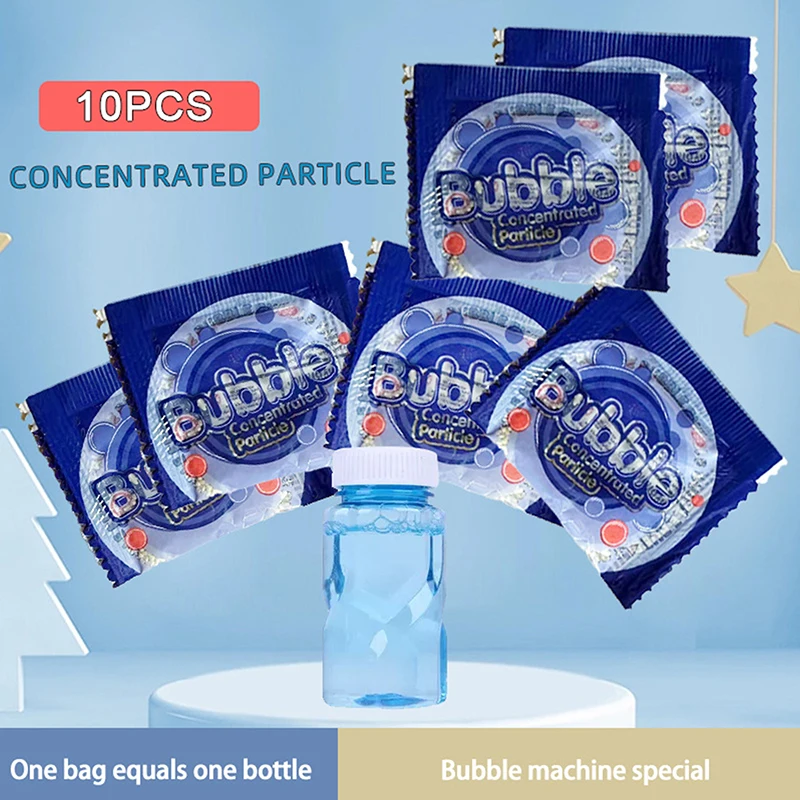 New 10 Packs Bubble Concentrate Particles Just Add Water Soapy Water Bubble Gun Accessories 2