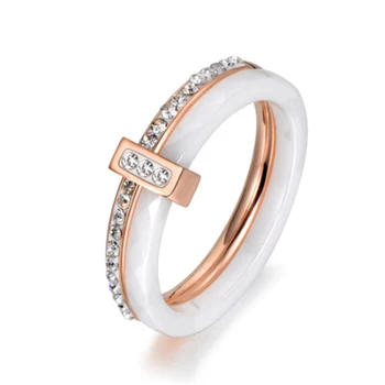 UE 2026 New Minimalist fashion personality Two layers Colorful Rings for Women Wedding Ring Custom Jewelry 1