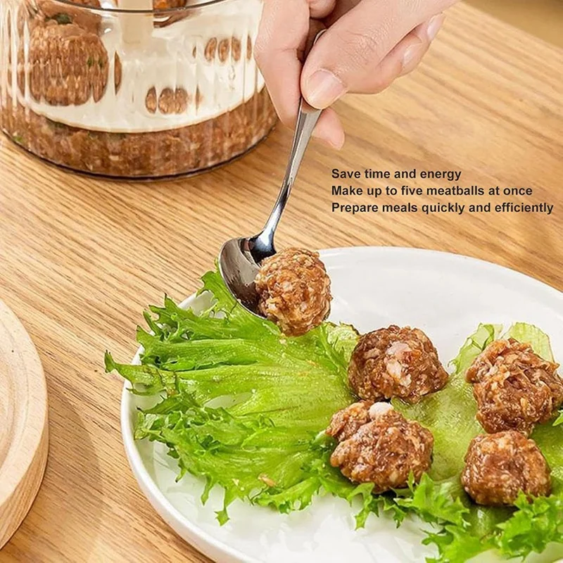 ABLL-Manual Meatball Maker, Can Easily Make 5 Meatballs, Multifunctional Kitchen Gadget