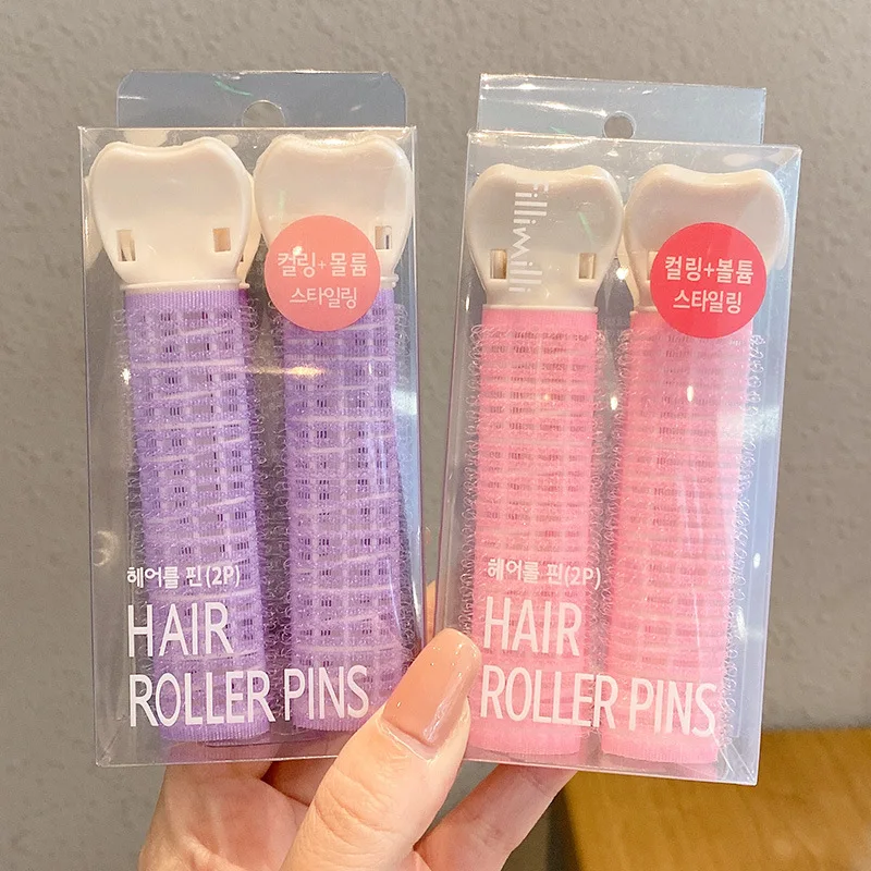 

Fluffy hair root hairpin high skull air bangs hairpin front rated clip curling barrel haarspeld