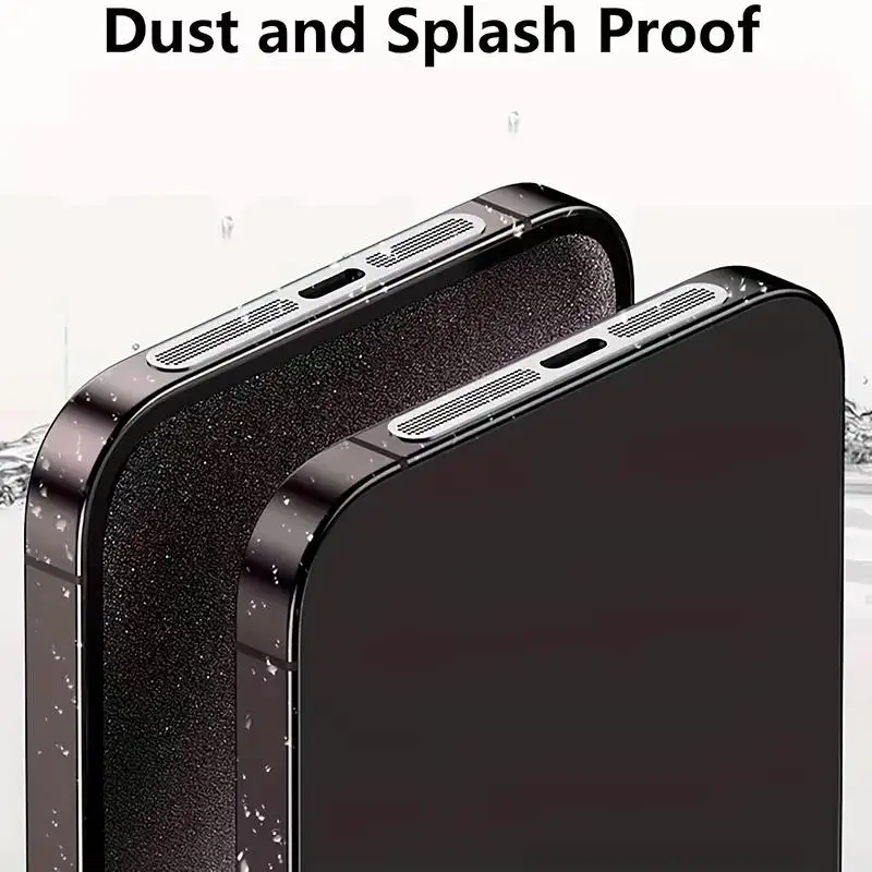 5/80Pcs Hörer Lautsprecher Loch Anti-staub Mesh Schutz Für Telefon 16 Pro 15 14 13 12 serie Metall Staubdicht Net Aufkleber – Detail 6