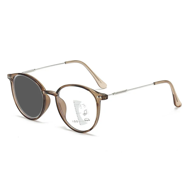 High Definition Photochromic Presbyopia Eyewear Progressive Multifocus Reading Glasses Anti-blue Light Far Sight Glasses 5