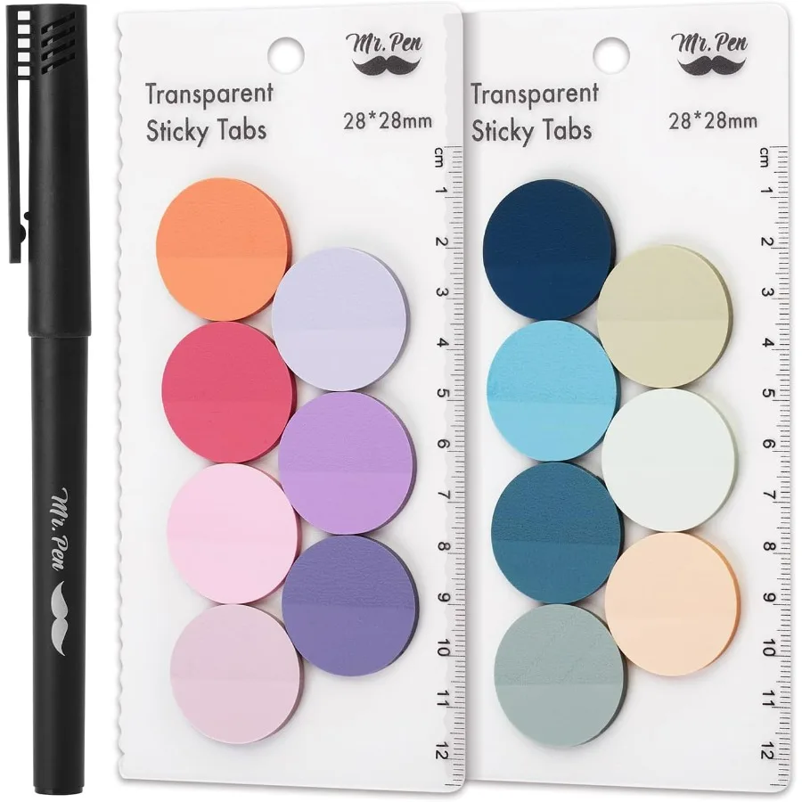 Colorful Transparent Sticky Notes for Home and Office
