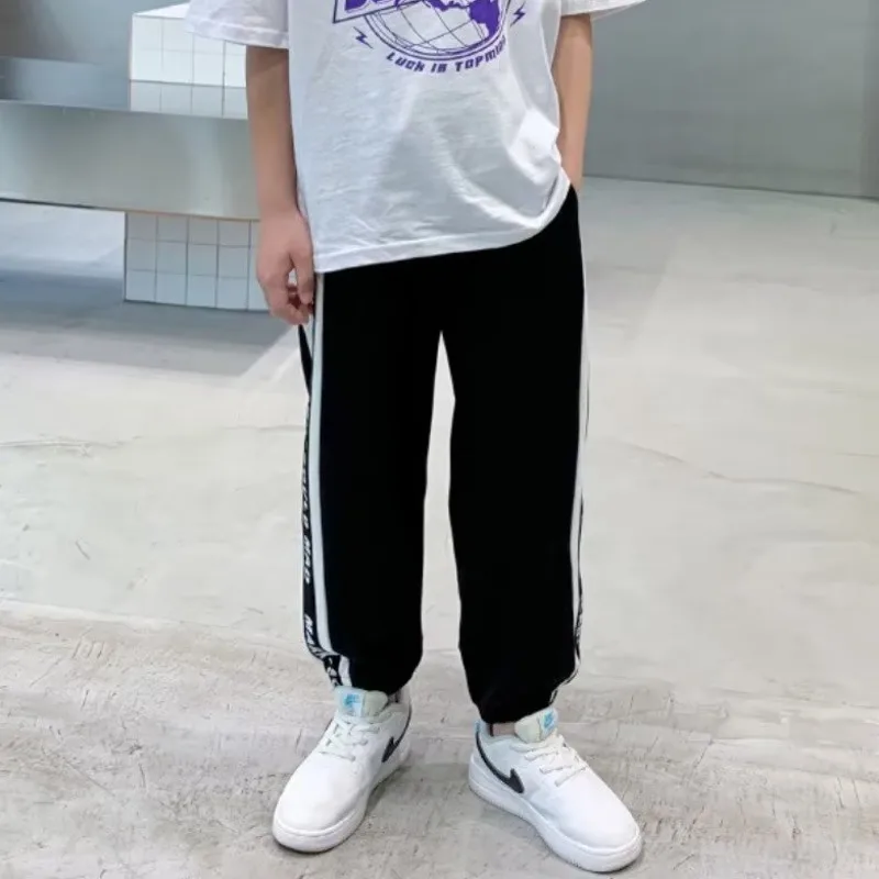 

Boys' Sports Pants: Big Boys' Summer Pants Fashion Brand New Boys' Autumn Wear Children's Leisure Pants