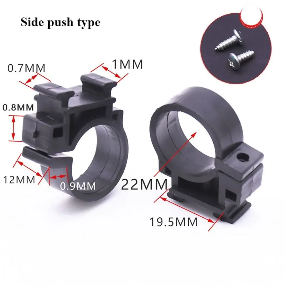 1pair High Quality Black Plastic Instrument Clip Plastic 3 Styles Fixing Clip Lamp Head Assembly Electric Bicycle Accessories