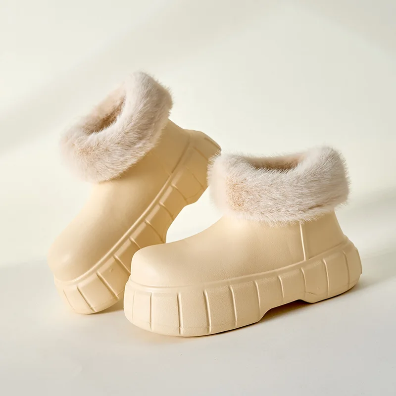 Waterproof Snow Boots Winter Women Warm Plush Cotton Shoes Lightweight Platform Girls Fashion Non-slip Booties 2023 New Shoesr