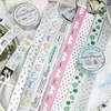 Ins Korean Cute Matte Silver Decoration Adhesive Tape Handbook DIY Scrapbooking Journal Collage Material Stickers Roll Gift 1